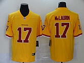 Nike Redskins 17 Terry McLaurin Yellow Color Rush Limited Jersey,baseball caps,new era cap wholesale,wholesale hats